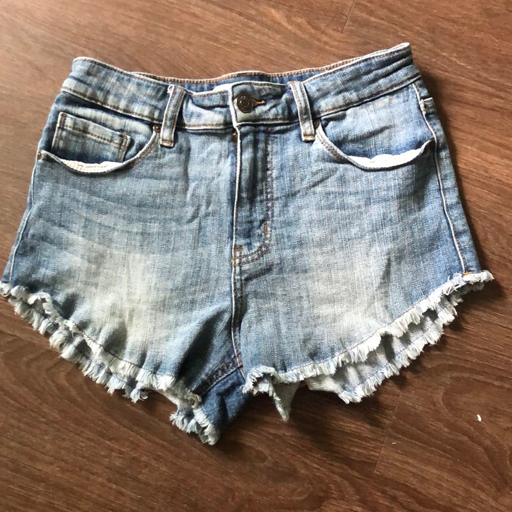 Eunina high rise denim shorts